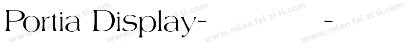 Portia Display-普通西方字体转换